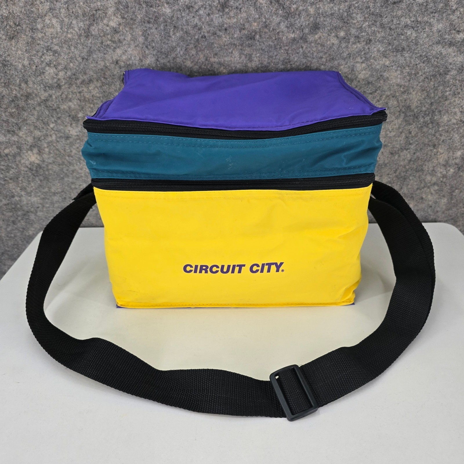 Bag Yellow Purple Teal Insulated Rare