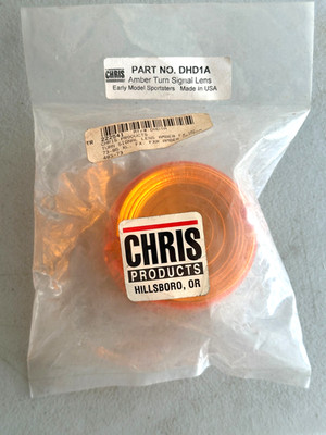 Chris Products DHD1A Turn Signal Lens Harley 68483-73 NOS