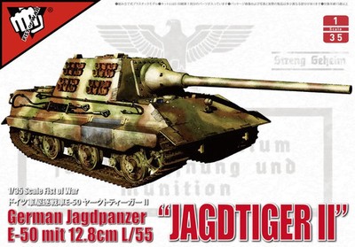 ModelCollect 1:35 Scale German E-50 Jagdtiger II w/12.8cm L/55 KIT #35005~NEW