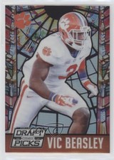 2015 Panini Prizm Collegiate Draft Picks Stained Glass Vic Beasley Jr #100 0us3