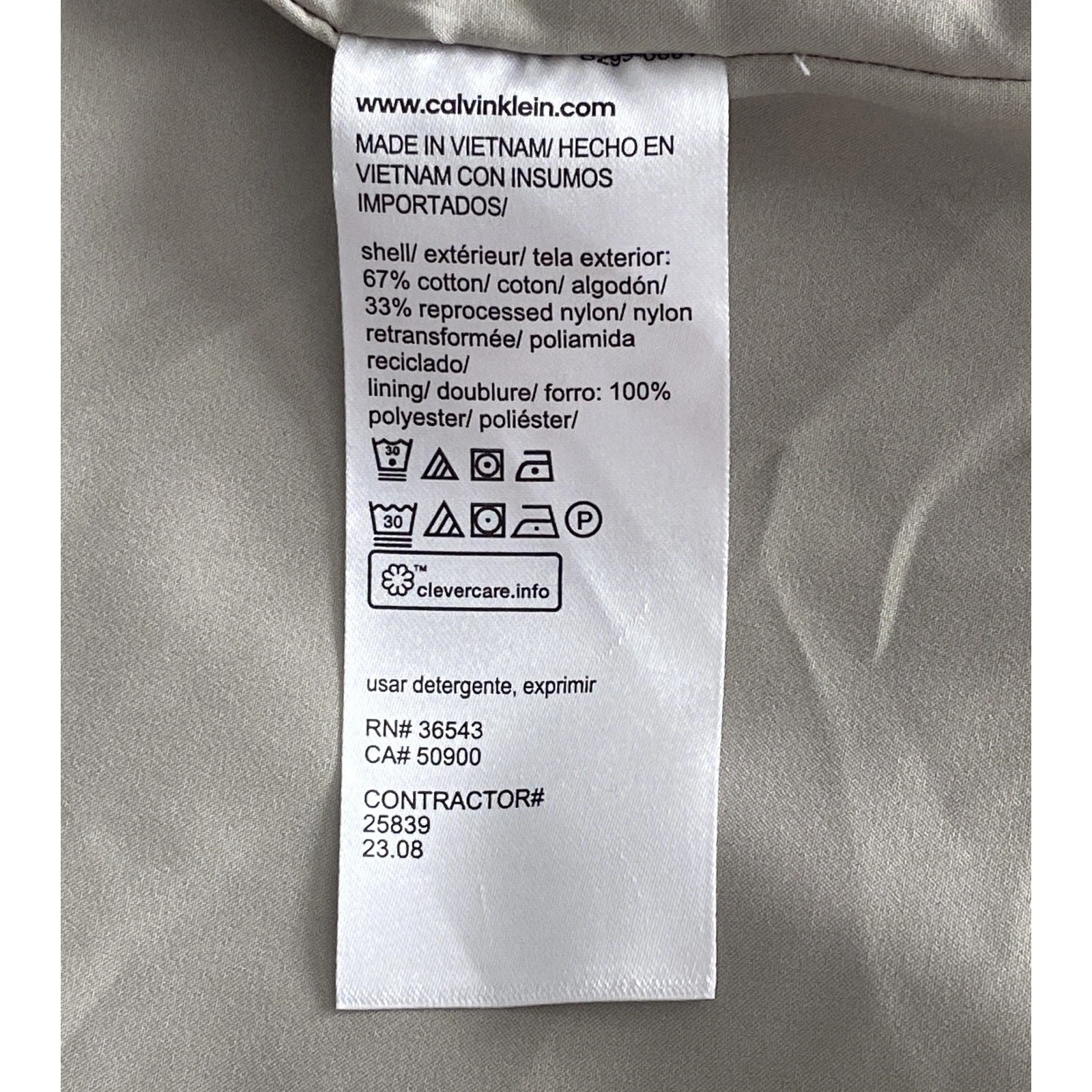 Calvin Klein Coat Men's Medium Classic Style Trench/Raincoat Abbey Stone NEW - product detail image 14