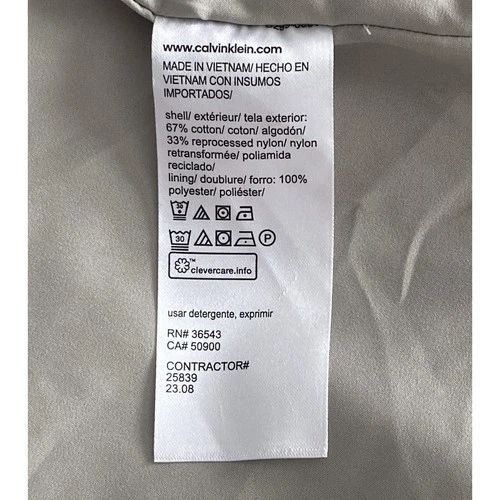 Calvin Klein Coat Men's Medium Classic Style Trench/Raincoat Abbey Stone NEW image 14