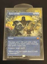 MTG | Force of Will | DMR #418 | Borderless | Regular | NM | Ungraded