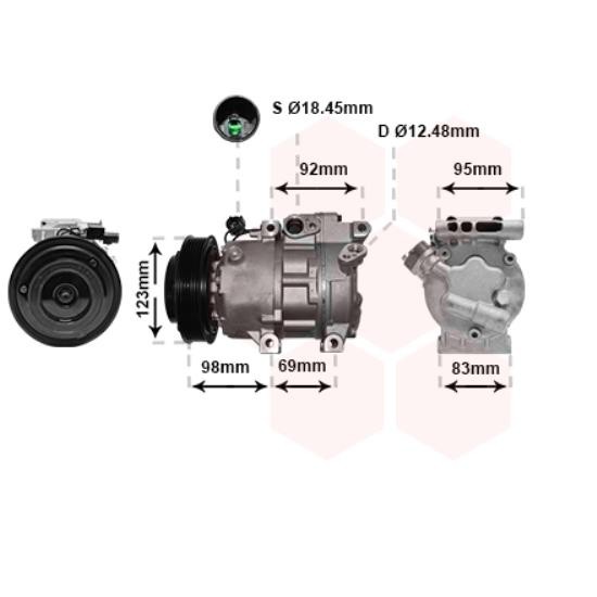 Kompressor Klimaanlage FüR Hyundai Elantra Stufenheck 1.6 Crdi I30-image