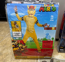 Nintendo Super Mario Bowser Child Costume Complete Outfit 4-6 Inflatable