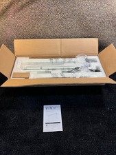 VIVO White Electric Stand Up Desk Frame, Single Motor Standing Adjustable Base