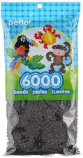 6000 Black Perler Beads Craft Fuse Beads for Kids and Adults Ages 6 and Up