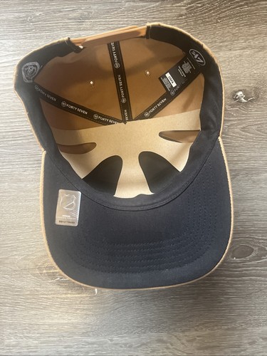 '47 Hitch San Jose Sharks Camel/Tan Trucker Snapback Hat Cap NHL Core NWT Rare - Picture 2 of 11