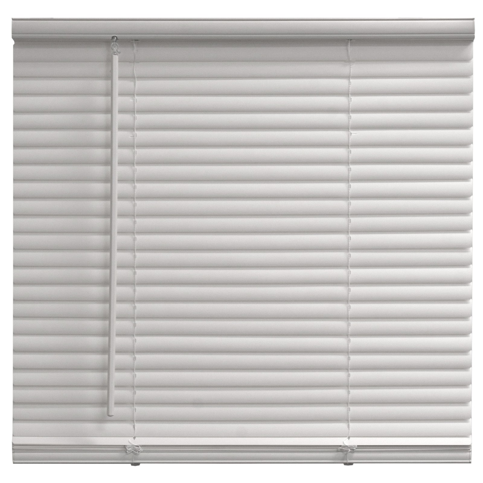 Mainstays 1" Cordless Vinyl Light Filtering Mini Blinds, White, 31" W x 64" L