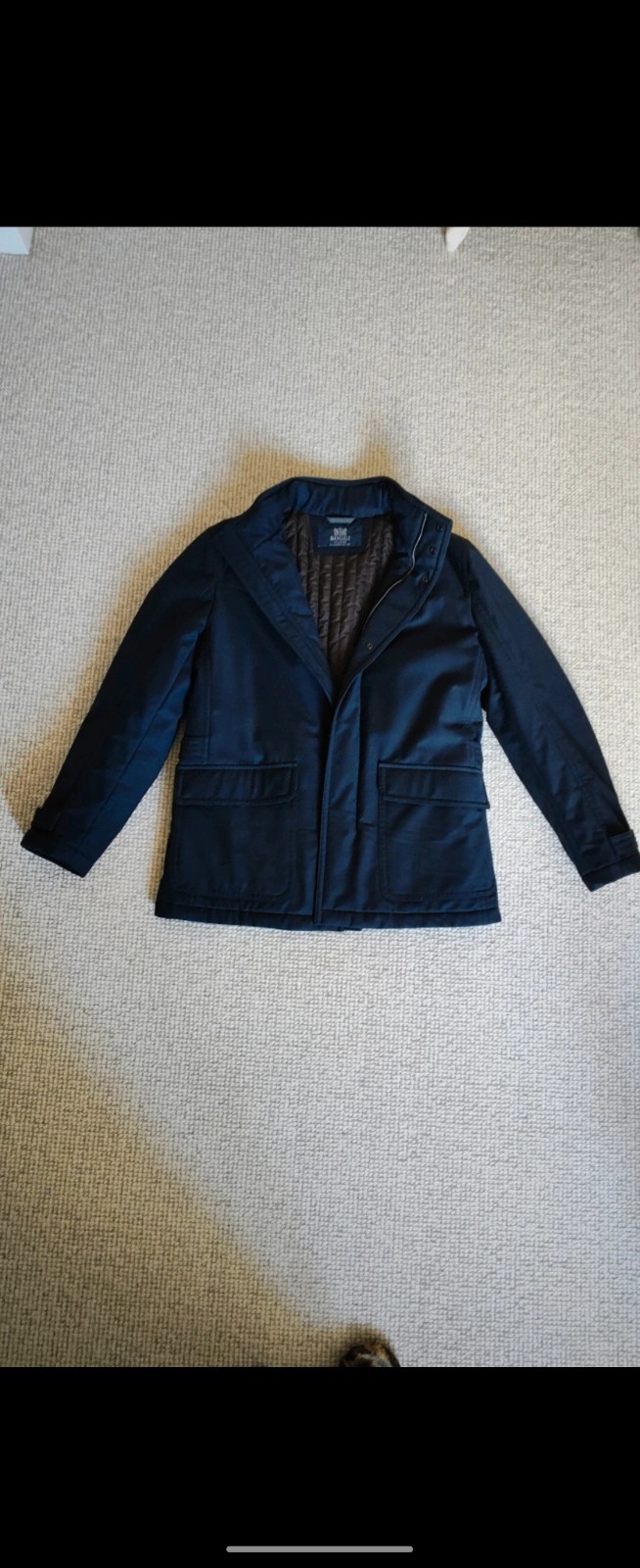 Chaqueta de lana BOGGI Milano para hombre - azul marino - talla 52