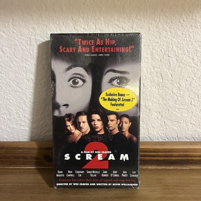 Scream 2, VHS Horror Movie, Scary, Wes Craven Film, Thriller New Watermark READ