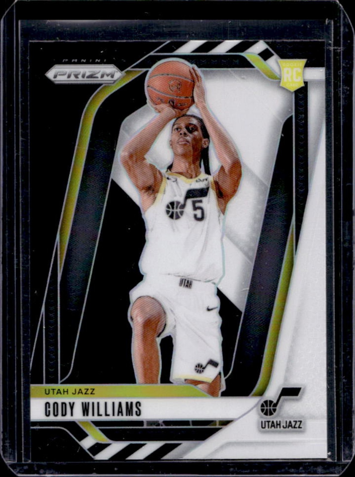 2024-25 Prizm Cody Williams RC Black White Rookie #232 Jazz