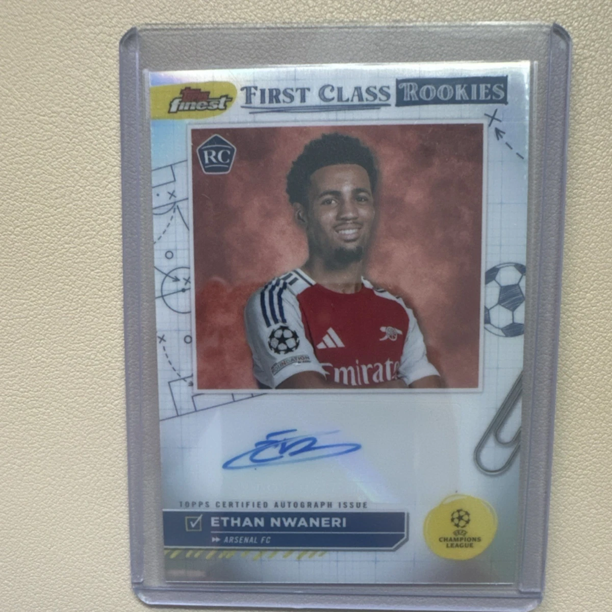 Carte Topps Jorginho Autographiée - Arsenal /99 - Champions League 2024