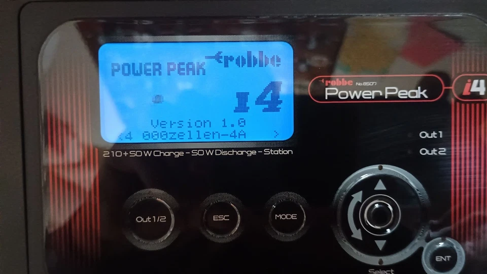 LiPo Lader Robbe Power Peak i4 Top Zustand getestet und 100% OK - Bild 4 von 4