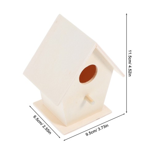 2 Pcs Vogelfütterer Unfertige Vogelhäuser Vogelhaus Holz Zum Bemalen - Bild 2 von 12