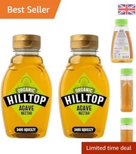 Hilltop Agave Nectar - Organic - Squeezy Bottle - 330g Pack of 2