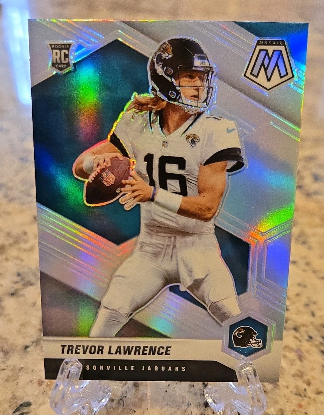 2021 Panini Mosaic Trevor Lawrence Silver Variation RC 301V Jacksonville Jaguars