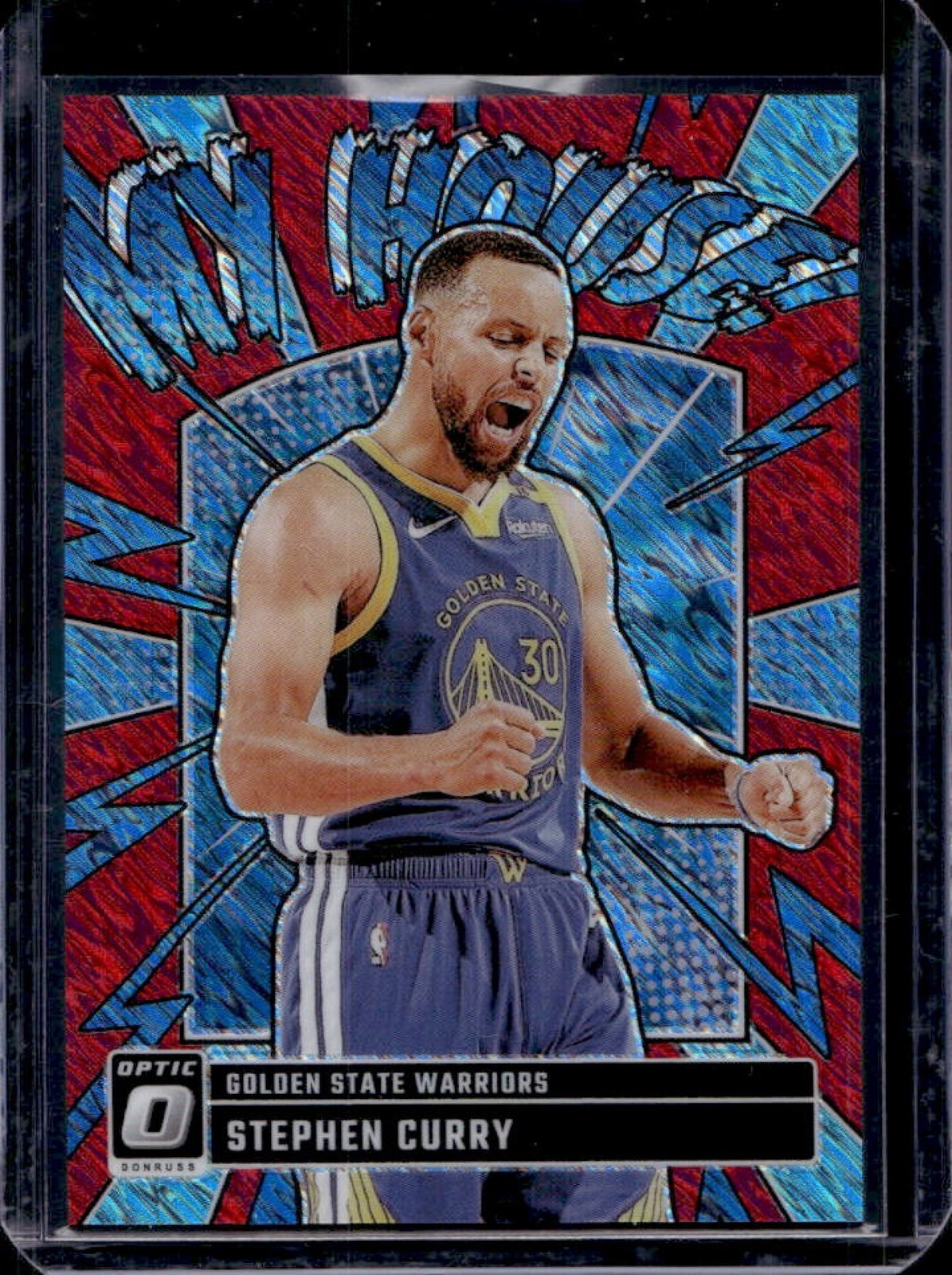 2024-25 Donruss Optic Stephen Curry My House Red Shimmer #25/75 Warriors