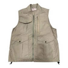 C.C. Filson Gilet Caccia Pesca Utilità Lavoro Tan Tg L Cotone Tela 20 Tasche