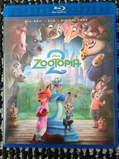 DISNEY'S ZOOTOPIA 2 BLU RAY + DVD 2 DISC SET NO DIGITAL CODE