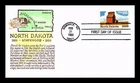 DR JIM STAMPS US COVER NORTH DAKOTA STATEHOOD CENTENNIAL FDC TORKEL GUNDEL