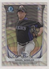 2014 Bowman Chrome Prospects Silver Wave Refractor 5/25 Danny Winkler Daniel 0f9