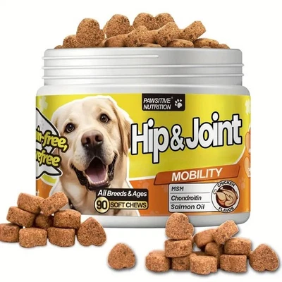 BRANDED Advanced Hip & Joint Supplement for Dogs Glucosamine + Chondroitin 90 Soft Chews