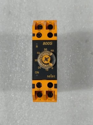 SELEC 800S-1-0N-60S-230 ON DELAY TIMER TIMING 0.1S-60S VOLTAGE 220VAC FAST SHIP
