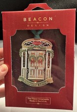 Holiday Ornament Wellspring Living Front Door Brass NIB Made In USA Christmas