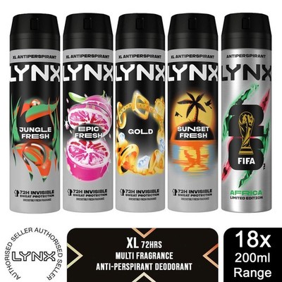 Lynx XL Anti-Transpirant 72 Stunden Schweißschutz Deodorant 200ml, 18er Pack