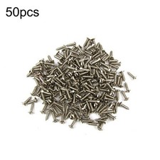 50Pcs Silver Electric Guitar Bass Pickguard Screws For Fender Strat/Tele B