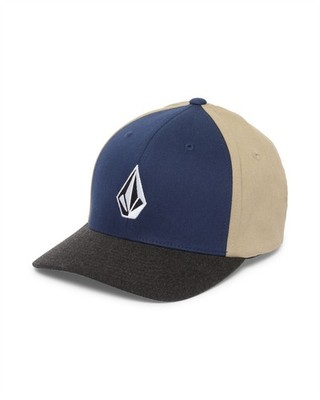Volcom Cap Flexfit Herren Full Stone Heather Blue 6 Panel