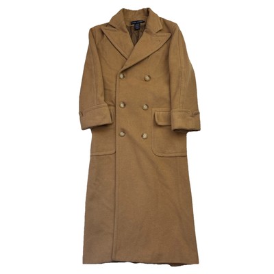 Ralph Lauren Camel The Polo Coat Jacket Wool 4 Tan Overcoat Double