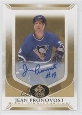 2020-21 SP Signature Edition Legends Gold Spectrum Foil Jean Pronovost #9 Auto