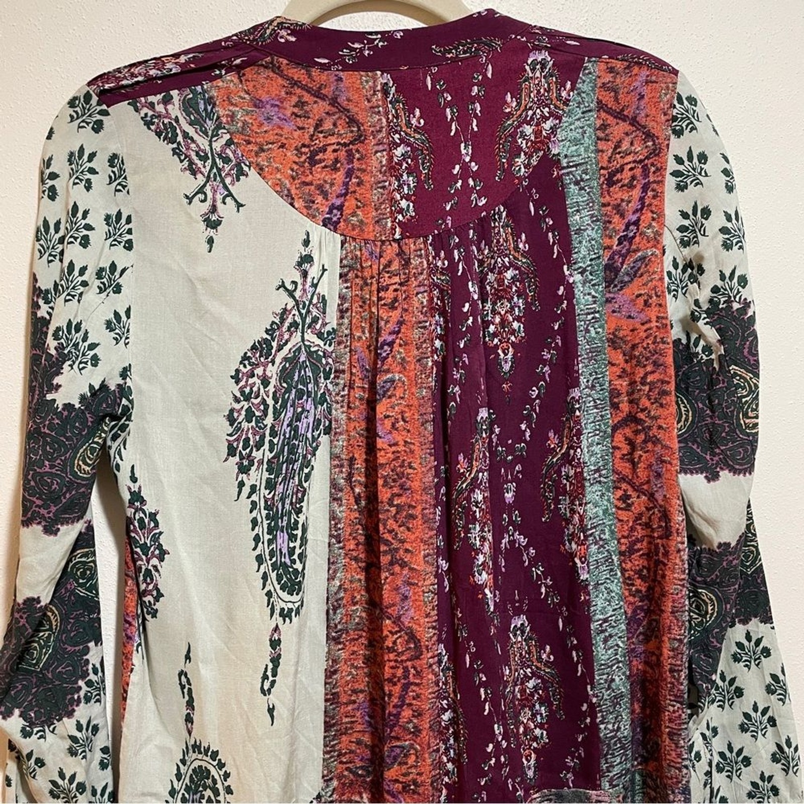 Anthropologie Tiny Patchwork Print Shirtdress Shi… - image 14