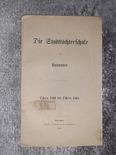 Die Stadttöchterschule Hannover Schulnachrichten 1866-1868 Schule Schulbericht
