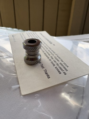 #ad Peter Atwood Titanium Rifle Knurl Satin Finish Lanslide Oxenmarket Keytail $55.00