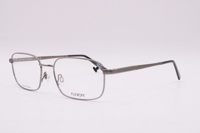 NEW FLEXON COLLINS 600 033 GRAY BLACK AUTHENTIC FRAMES EYEGLASSES 55-18 K1