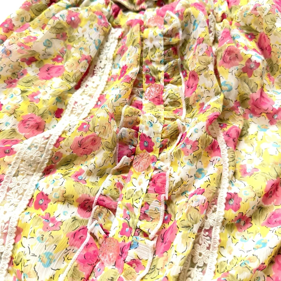 Nuevo Con Etiqueta Liz Lisa Mono Floral Y2K Kawaii Gal Hime Lazo Mamelucos de Verano Foto 3 de 4