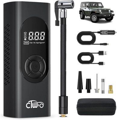 Tire Inflator Portable Air Compressor, Accurate LCD Pressure Display for Car, Bi