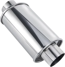 Vibrant 1141 Ultra Quiet Resonator 2.5" Inlet/Outlet - 14" Length -Stainless