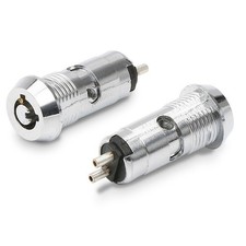 Stainless Steel 12mm Lock with 2 Keys and Nut for Vending Machine Installation