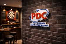 PDC Darts Sign - Plaque Man Cave. Wall mountable. Bigger & Better! FREE P&P 🇬🇧