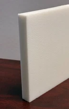 HDPE Plastic Cutting Board Sheet - 1/2" Thick - Natural - 12" x 24" - Food Grade