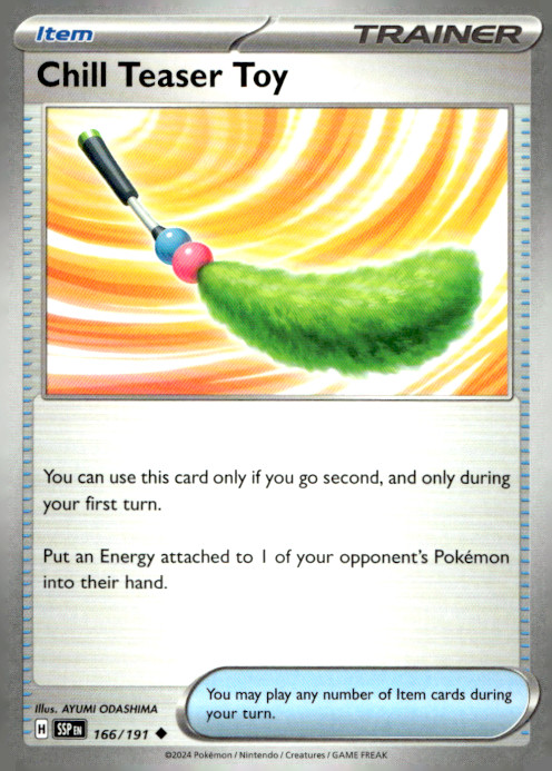 Chill Teaser Toy Uncommon SV08: Surging Sparks 166/191 NM