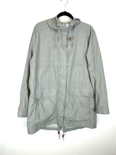 REI Women's XL Skyline Ridge English Fog Gray Waterproof Parka Rain Jacket