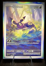 Umbreon Enchanted Forest Custom Fan Art Pokemon Card w/ Holo Sleeve
