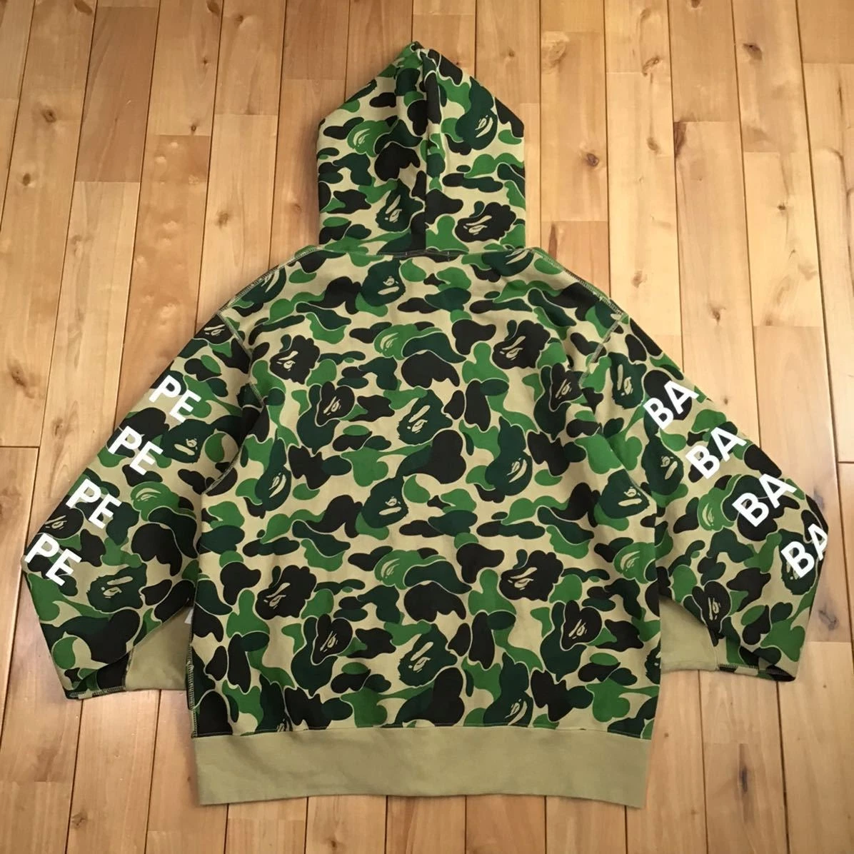 A BATHING APE (BAPE) Felpa con cappuccio BAPE LOGO ABC CAMO FULL ZIP L taglia a scimmia da bagno scimmia abasing ape hoodie