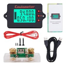 1Pcs USB-Enabled Coulometer 8-120V 100A Digital Battery Capacity Tester  Vol...