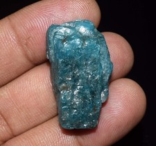 Cristal de apatita azul natural en bruto 66,10 quilates, piedra de apatita en...
